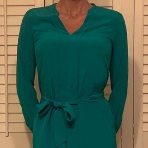 Silk Tunic Dress Silk, Long Sleeve Jumpsuit